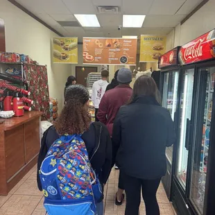 "OMG" must be the response to the lines in the morning