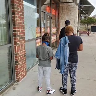 There's a line outside for Safety and donuts this Sunday morning!