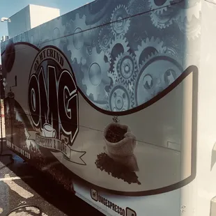 Back side of food truck.