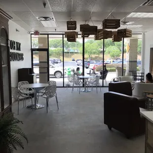 Looking towards the front