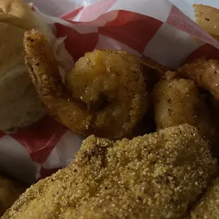 Close up of the shrimp