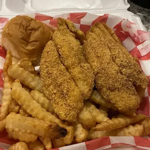 Fried fish meal was so good