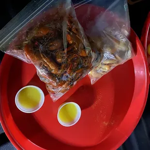 1/2 Lb Shrimp  1 Lb Crawfish