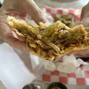 Chicken shawarma pita