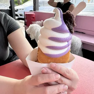 Soft serve. Ube