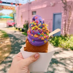 Ube Soft Serve