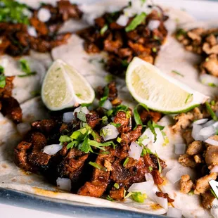 a close up of a taco