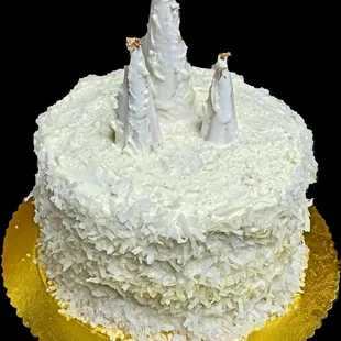 Toasted Coconut Cake/   Coconut Cream Cheese Frost