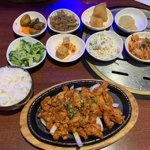Grilled Spicy Chicken with Sides