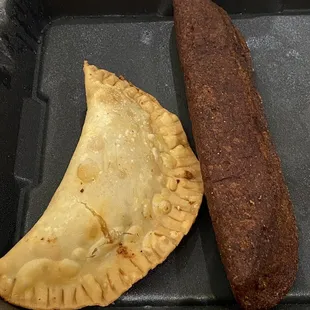 Lobster Empanada and beef alcapurrias.