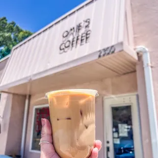 Cherry cobbler latte