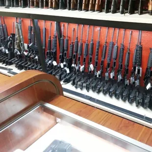 Plenty of AR&apos;s and hunting rifles