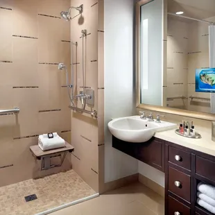 ADA Roll-In Shower at Omni Dallas Hotel