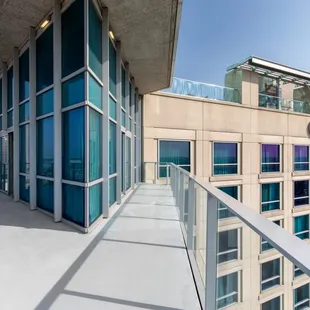 The Presidential Suite Balcony View at Omni Fort Worth Hotel