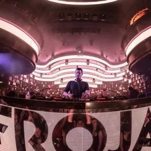 Front row view! I could see Afrojack at all angles of the club a real up close and personal feel!