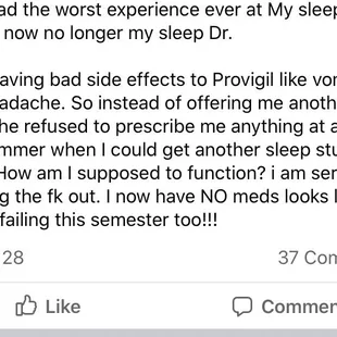 Review of OmniSleep in Narcolepsy Support Group on facebook