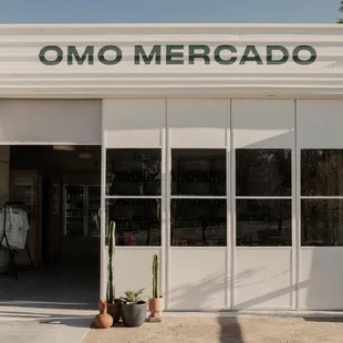 the entrance to the building