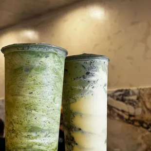 Oreo Brulee Green Milk Tea