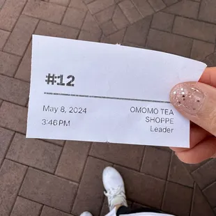 Ticket number