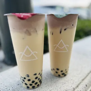 Black Jade Milk Tea with Tiramisu Foam and Brown Sugar Boba