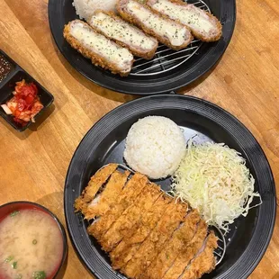 Cheese Katsu and Omori Katsu