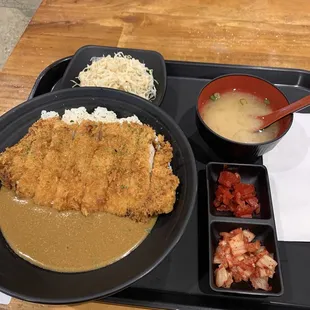 Pork Katsu meal.