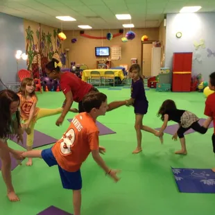 Join us for a yoga adventure. Let's play yoga.