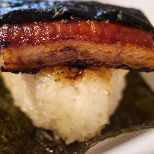 Unagi musubi ($13)
