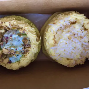 Pistachio Cupcake and Coconut Cream Cupcake!