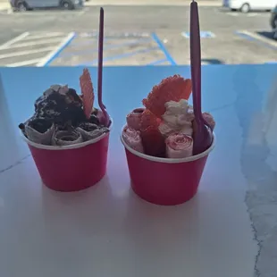 Rose water and cookies n&apos; cream