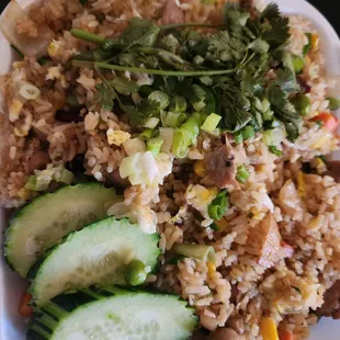 Pork fried rice.