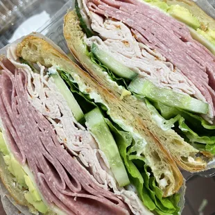a cut in half sandwich