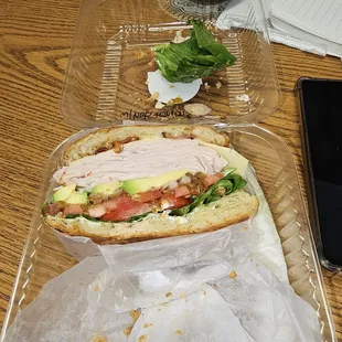 California Club w/onions and hot peppers added