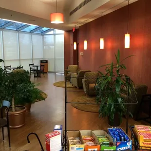 a room with a variety of items