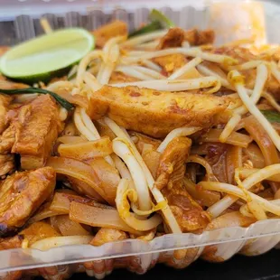 a plastic container filled with food