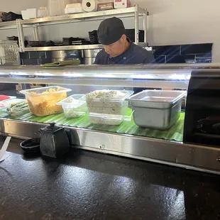 sushi and sashimi, interior