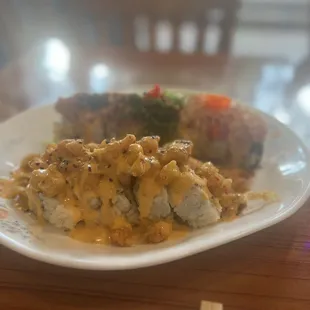 Popcorn Lobster Roll and Lightning Roll