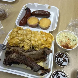 a variety of food items
