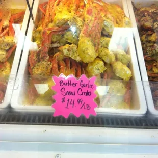 Butter Garlic Snow crab legs