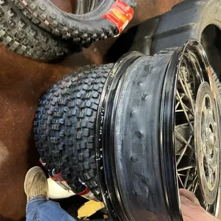 Damage done to wheel