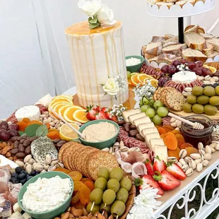 Custom grazing table for a beautiful baby girl!