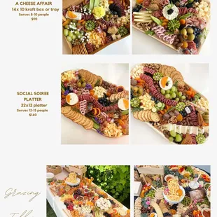 On Board Charcuterie, Current Menu