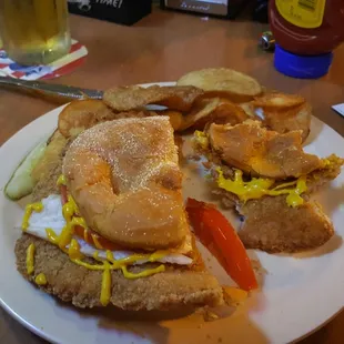 Hand breaded tenderloin