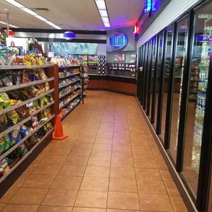 Nice clear open aisle