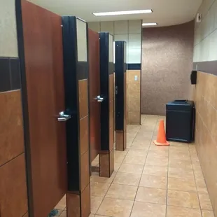 Restroom just mopped