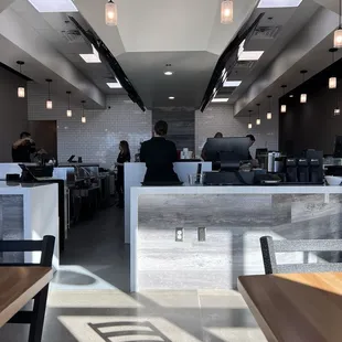 Sushi bar area