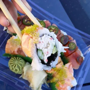 sashimi, sushi, sushi and sashimi, food