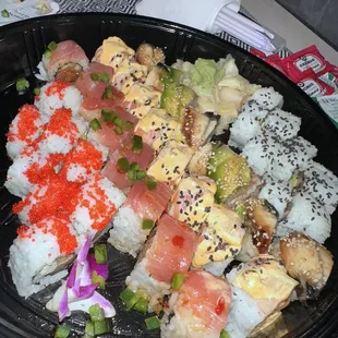 Crabby Salmon Lemon Roll