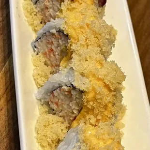 Crab tempura crunch roll