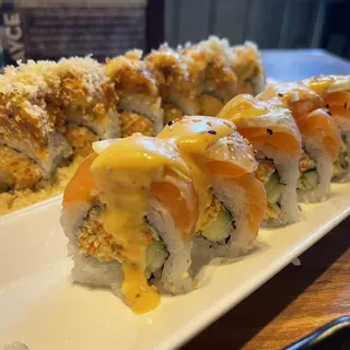 Spicy Crabby Salmon Lemon Roll